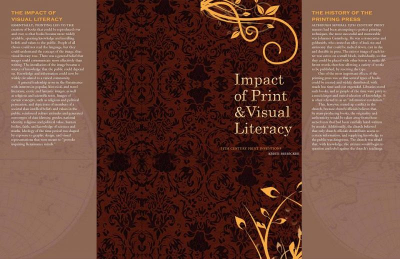 Graphic Design: Brochure Design – Impact of Print and Visual Literacy